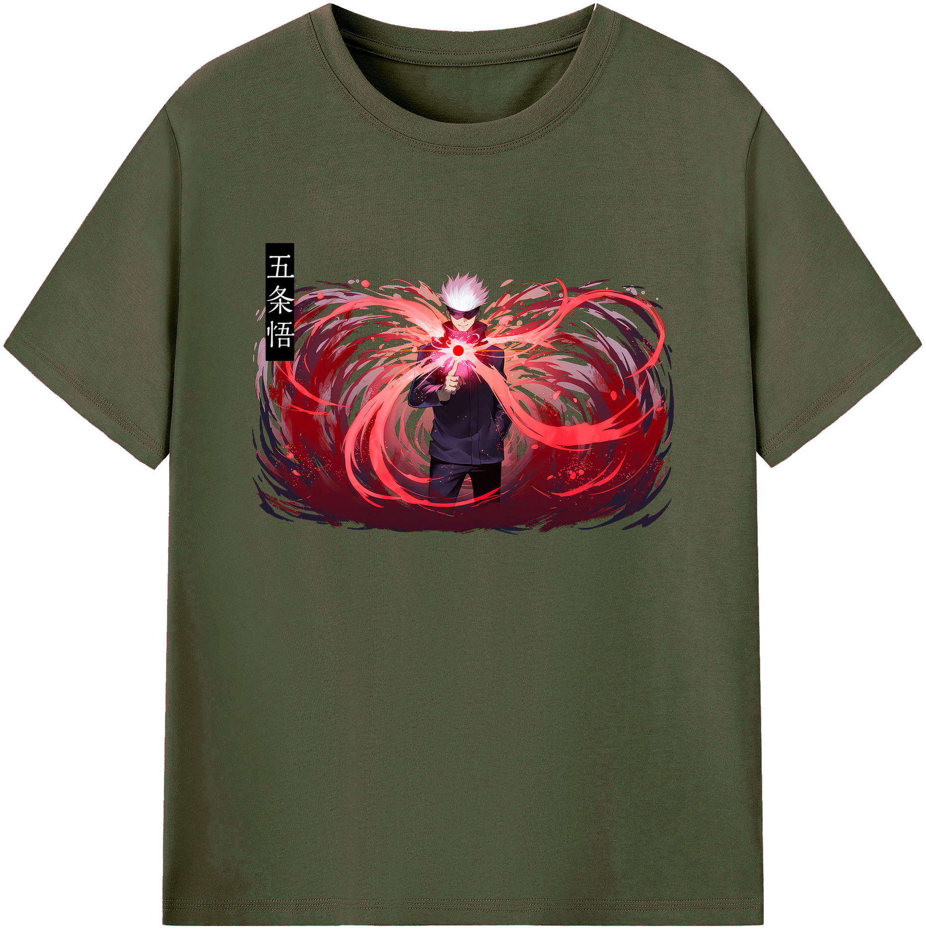 （画像用） 呪術廻戦 Jujutsu Kaisen 綿100％ メンズ半袖Tシャツ｜肌触りやわらか＆通気性